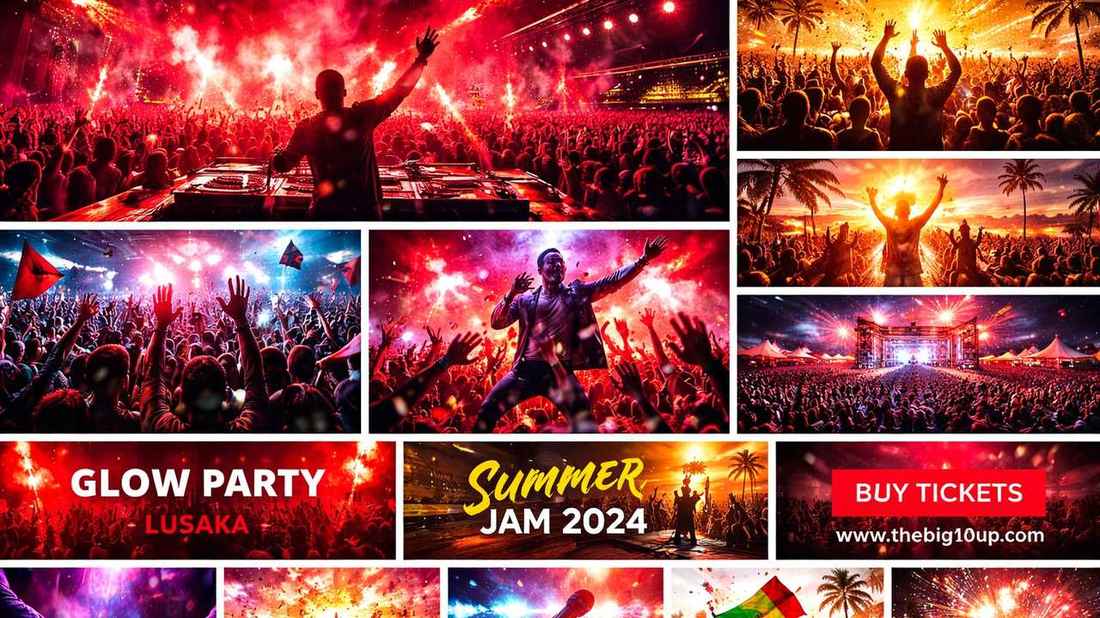 Concert crowd at a music event